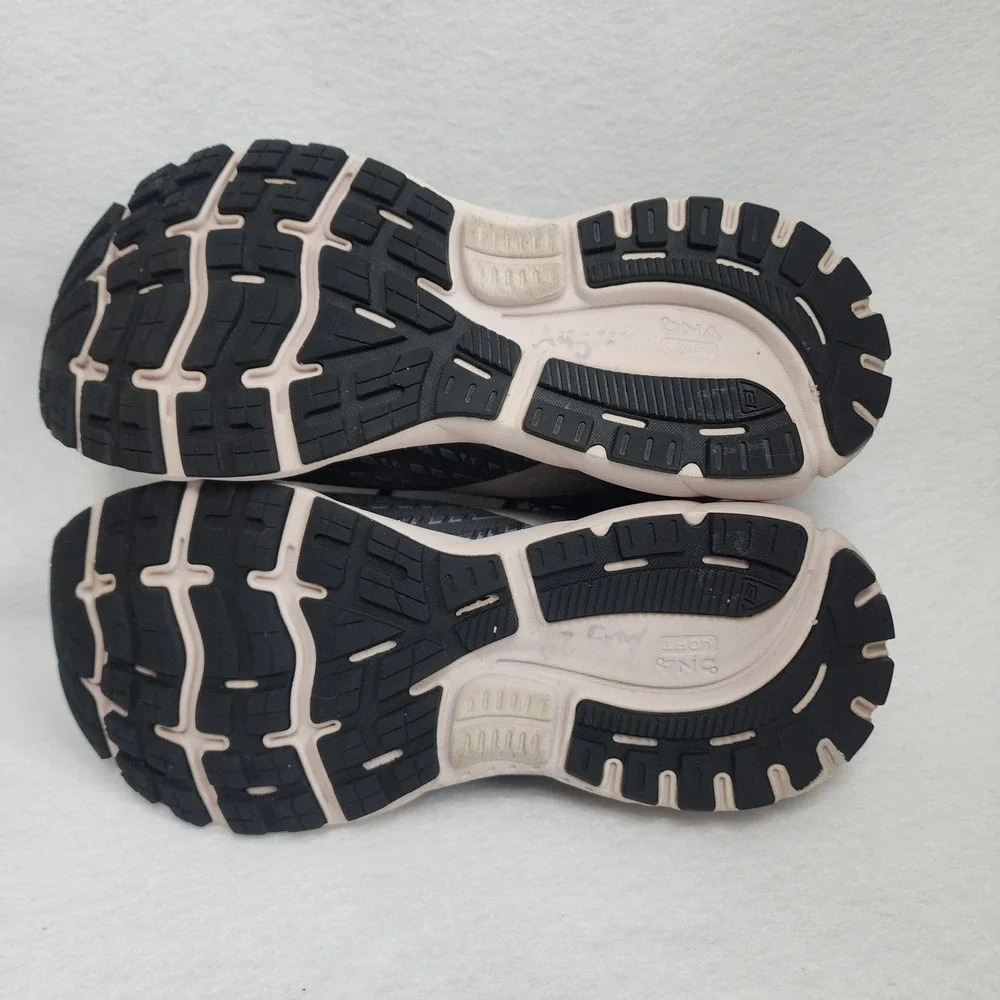 Brooks Ghost 13 1203381B062 Womens US 9.5 Running Shoes Black Gray Sneakers